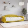 Sofá cama terciopelo amarillo 90x200 cm de vidaXL, Camas y somieres - Ref: Foro24-354141, Precio: 210,10 €, Descuento: %