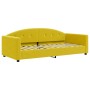 Sofá cama terciopelo amarillo 90x200 cm de vidaXL, Camas y somieres - Ref: Foro24-354141, Precio: 210,10 €, Descuento: %