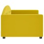 Sofá cama terciopelo amarillo 90x200 cm de vidaXL, Camas y somieres - Ref: Foro24-354141, Precio: 210,10 €, Descuento: %