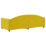 Sofá cama terciopelo amarillo 90x200 cm de vidaXL, Camas y somieres - Ref: Foro24-354141, Precio: 210,10 €, Descuento: %