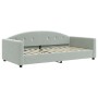 Sofá cama terciopelo gris claro 100x200 cm de vidaXL, Camas y somieres - Ref: Foro24-354143, Precio: 225,18 €, Descuento: %