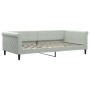 Sofá cama terciopelo gris claro 100x200 cm de vidaXL, Camas y somieres - Ref: Foro24-354251, Precio: 222,37 €, Descuento: %