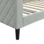 Sofá cama terciopelo gris claro 100x200 cm de vidaXL, Camas y somieres - Ref: Foro24-354251, Precio: 222,37 €, Descuento: %