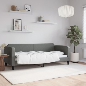 Dark gray fabric sofa bed 80x200 cm by vidaXL, Beds and slatted bases - Ref: Foro24-354029, Price: 210,01 €, Discount: %