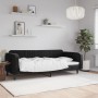 Sofá cama terciopelo negro 100x200 cm de vidaXL, Camas y somieres - Ref: Foro24-354097, Precio: 209,99 €, Descuento: %