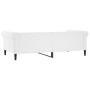 White synthetic leather sofa bed 100x200 cm by vidaXL, Beds and slatted bases - Ref: Foro24-354231, Price: 256,82 €, Discount: %