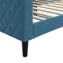 Blue velvet sofa bed 90x200 cm by vidaXL, Beds and slatted bases - Ref: Foro24-354243, Price: 220,91 €, Discount: %