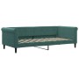 Sofá cama terciopelo verde oscuro 90x200 cm de vidaXL, Camas y somieres - Ref: Foro24-354246, Precio: 222,24 €, Descuento: %