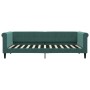 Sofá cama terciopelo verde oscuro 90x200 cm de vidaXL, Camas y somieres - Ref: Foro24-354246, Precio: 222,24 €, Descuento: %