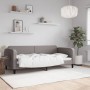 Sofá cama tela gris taupe 90x200 cm de vidaXL, Camas y somieres - Ref: Foro24-354036, Precio: 218,97 €, Descuento: %