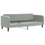 Light gray velvet sofa bed 80x200 cm by vidaXL, Beds and slatted bases - Ref: Foro24-354079, Price: 210,95 €, Discount: %