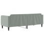 Light gray velvet sofa bed 80x200 cm by vidaXL, Beds and slatted bases - Ref: Foro24-354079, Price: 210,95 €, Discount: %