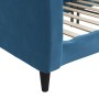 Blue velvet sofa bed 90x200 cm by vidaXL, Beds and slatted bases - Ref: Foro24-354085, Price: 214,05 €, Discount: %