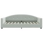 Light gray velvet sofa bed 80x200 cm by vidaXL, Beds and slatted bases - Ref: Foro24-354129, Price: 212,90 €, Discount: %