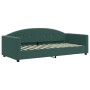 Sofá cama terciopelo verde oscuro 90x200 cm de vidaXL, Camas y somieres - Ref: Foro24-354138, Precio: 227,77 €, Descuento: %