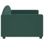 Sofá cama terciopelo verde oscuro 90x200 cm de vidaXL, Camas y somieres - Ref: Foro24-354138, Precio: 227,77 €, Descuento: %