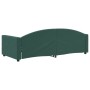 Sofá cama terciopelo verde oscuro 90x200 cm de vidaXL, Camas y somieres - Ref: Foro24-354138, Precio: 227,77 €, Descuento: %