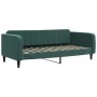 Sofá cama terciopelo verde oscuro 90x200 cm de vidaXL, Camas y somieres - Ref: Foro24-354088, Precio: 211,73 €, Descuento: %