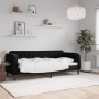 Sofá cama terciopelo negro 80x200 cm de vidaXL, Camas y somieres - Ref: Foro24-354083, Precio: 208,36 €, Descuento: %