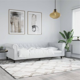 Sofá cama cuero sintético blanco 80x200 cm de vidaXL, Camas y somieres - Ref: Foro24-354223, Precio: 230,99 €, Descuento: %