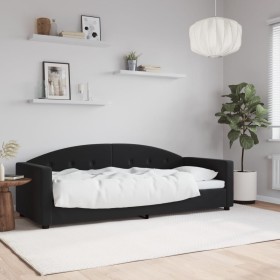 Black velvet sofa bed 80x200 cm by vidaXL, Beds and slatted bases - Ref: Foro24-354133, Price: 208,99 €, Discount: %