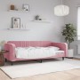 Sofá cama terciopelo rosa 90x200 cm de vidaXL, Camas y somieres - Ref: Foro24-354089, Precio: 212,37 €, Descuento: %