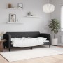 Black fabric sofa bed 80x200 cm by vidaXL, Beds and slatted bases - Ref: Foro24-354030, Price: 211,91 €, Discount: %