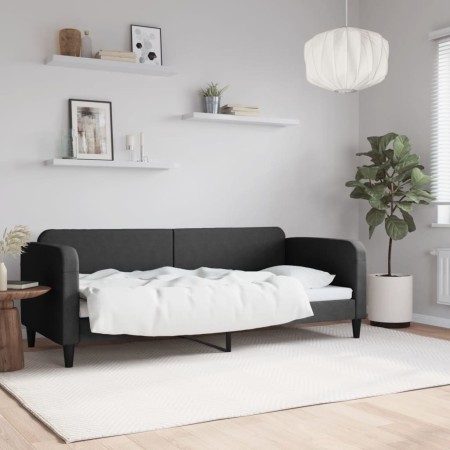 Sofá cama tela negro 80x200 cm de vidaXL, Camas y somieres - Ref: Foro24-354030, Precio: 198,06 €, Descuento: %