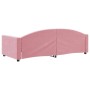 Pink velvet sofa bed 90x200 cm by vidaXL, Beds and slatted bases - Ref: Foro24-354139, Price: 223,32 €, Discount: %