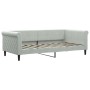 Light gray velvet sofa bed 90x190 cm by vidaXL, Beds and slatted bases - Ref: Foro24-354257, Price: 213,40 €, Discount: %