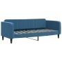 Blue velvet sofa bed 80x200 cm by vidaXL, Beds and slatted bases - Ref: Foro24-354078, Price: 208,99 €, Discount: %