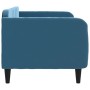 Blue velvet sofa bed 80x200 cm by vidaXL, Beds and slatted bases - Ref: Foro24-354078, Price: 208,99 €, Discount: %