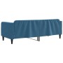 Blue velvet sofa bed 80x200 cm by vidaXL, Beds and slatted bases - Ref: Foro24-354078, Price: 208,99 €, Discount: %