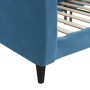 Blue velvet sofa bed 80x200 cm by vidaXL, Beds and slatted bases - Ref: Foro24-354078, Price: 208,99 €, Discount: %