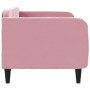 Pink velvet sofa bed 80x200 cm by vidaXL, Beds and slatted bases - Ref: Foro24-354082, Price: 196,30 €, Discount: %