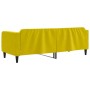 Yellow velvet sofa bed 80x200 cm by vidaXL, Beds and slatted bases - Ref: Foro24-354084, Price: 211,37 €, Discount: %