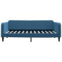 Blaues Samtschlafsofa 100x200 cm von vidaXL, Betten und Lattenroste - Ref: Foro24-354092, Preis: 220,34 €, Rabatt: %