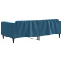 Blaues Samtschlafsofa 100x200 cm von vidaXL, Betten und Lattenroste - Ref: Foro24-354092, Preis: 220,34 €, Rabatt: %