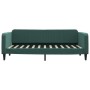 Sofá cama terciopelo verde oscuro 100x200 cm de vidaXL, Camas y somieres - Ref: Foro24-354095, Precio: 224,12 €, Descuento: %