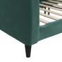 Sofá cama terciopelo verde oscuro 100x200 cm de vidaXL, Camas y somieres - Ref: Foro24-354095, Precio: 224,12 €, Descuento: %