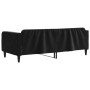 Black velvet sofa bed 90x190 cm by vidaXL, Beds and slatted bases - Ref: Foro24-354101, Price: 210,70 €, Discount: %