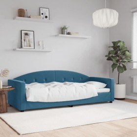 Sofá cama terciopelo azul 80x200 cm de vidaXL, Camas y somieres - Ref: Foro24-354128, Precio: 208,01 €, Descuento: %