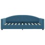 Blue velvet sofa bed 80x200 cm by vidaXL, Beds and slatted bases - Ref: Foro24-354128, Price: 208,01 €, Discount: %