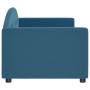 Blue velvet sofa bed 80x200 cm by vidaXL, Beds and slatted bases - Ref: Foro24-354128, Price: 208,01 €, Discount: %