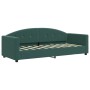 Sofá cama terciopelo verde oscuro 80x200 cm de vidaXL, Camas y somieres - Ref: Foro24-354131, Precio: 210,56 €, Descuento: %