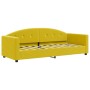 Yellow velvet sofa bed 80x200 cm by vidaXL, Beds and slatted bases - Ref: Foro24-354134, Price: 207,64 €, Discount: %