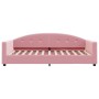 Pink velvet sofa bed 100x200 cm by vidaXL, Beds and slatted bases - Ref: Foro24-354146, Price: 229,99 €, Discount: %