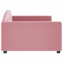 Pink velvet sofa bed 100x200 cm by vidaXL, Beds and slatted bases - Ref: Foro24-354146, Price: 229,99 €, Discount: %