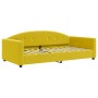 Sofá cama terciopelo amarillo 100x200 cm de vidaXL, Camas y somieres - Ref: Foro24-354148, Precio: 238,22 €, Descuento: %