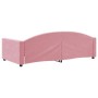 Pink velvet sofa bed 100x200 cm by vidaXL, Beds and slatted bases - Ref: Foro24-354146, Price: 229,99 €, Discount: %